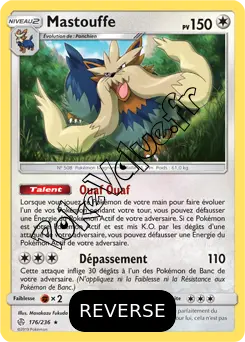 PokeValue fr Carte Pokémon Mastouffe Reverse n176 série Éclipse