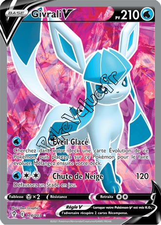 PokeValue fr Carte Pokémon Givrali V n174 série Évolution Céleste