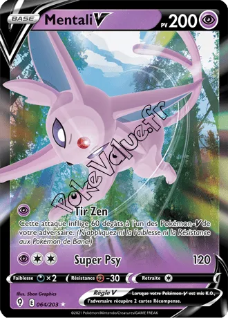 Pokevalue Fr Carte Pok Mon Mentali V N S Rie Volution C Leste