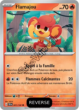 Pokevalue Fr Carte Pok Mon Flamajou Reverse N S Rie Couronne