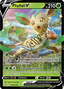 PokeValue fr Carte Pokémon Phyllali V n194 série SWSH Black Star