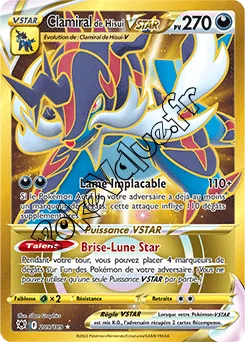 Carte Pokémon Clamiral de Hisui VSTAR n°209 de la série Astres Radieux
