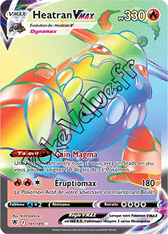 Carte Pokémon Heatran VMAX n°191 de la série Astres Radieux