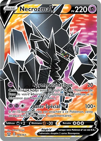 Carte Pokémon Necrozma V n°149 de la série Styles de Combat