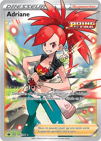 Carte Pokémon Adriane n°191 de la série Règne de Glace