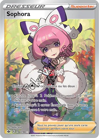 Carte Pokémon Sophora n°194 de la série Règne de Glace