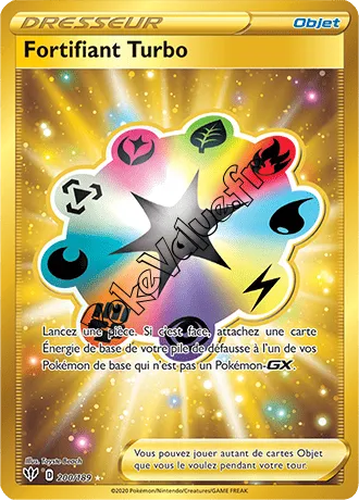 Carte Pokémon Fortifiant Turbo n°200 de la série Ténèbres Embrasées