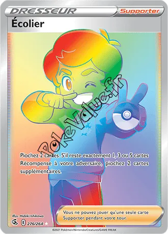 Carte Pokémon Écolier n°276 de la série Poing de Fusion