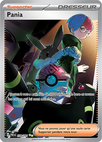 Carte Pokémon Pania n°239 de la série Destinées de Paldea