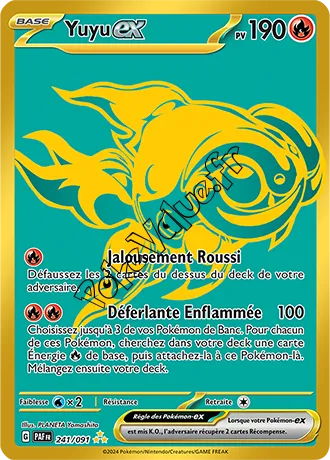 Carte Pokémon Yuyu ex n°241 de la série Destinées de Paldea