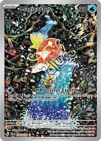 Carte Pokémon Magicarpe n°203 de la série Évolutions à Paldea