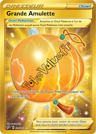 Carte Pokémon Grande Amulette n°206 de la série Clash des Rebelles