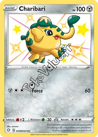 Carte Pokémon Charibari n°SV90 de la série Destinées Radieuses