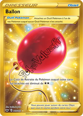 Carte Pokémon Ballon n°213 de la série Épée et Bouclier