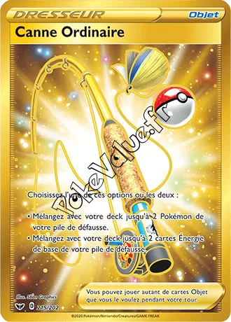 Carte Pokémon Canne Ordinaire n°215 de la série Épée et Bouclier