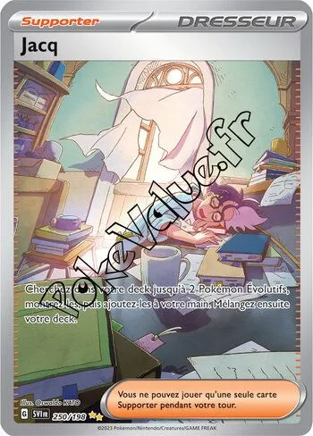 Carte Pokémon Jacq n°250 de la série Écarlate et Violet