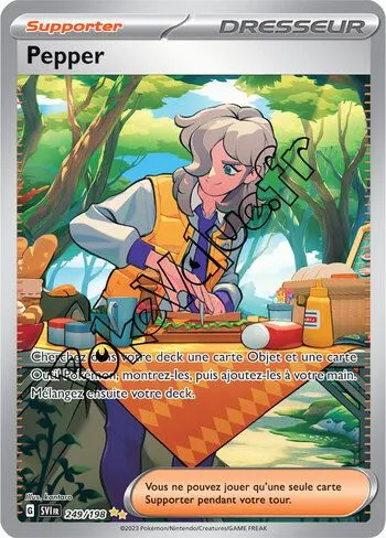 Carte Pokémon Pepper n°249 de la série Écarlate et Violet