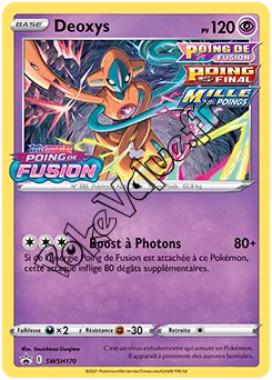 Carte Pokémon Deoxys n°170 de la série SWSH Black Star Promos
