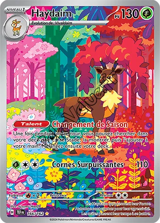 Carte Pokémon Haydaim n°166 de la série Forces Temporelles