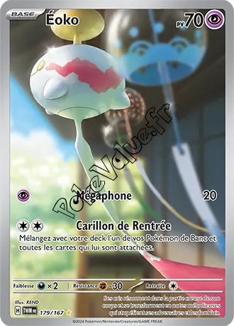 Carte Pokémon Éoko n°179 de la série Mascarade Crépusculaire
