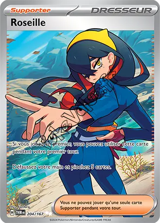 Carte Pokémon Roseille n°204 de la série Mascarade Crépusculaire