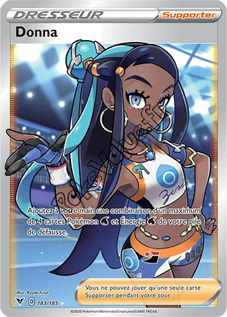 Carte Pokémon Donna n°183 de la série Voltage Éclatant