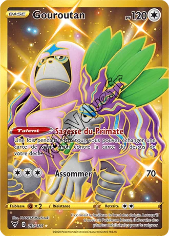 Carte Pokémon Gouroutan n°199 de la série Voltage Éclatant